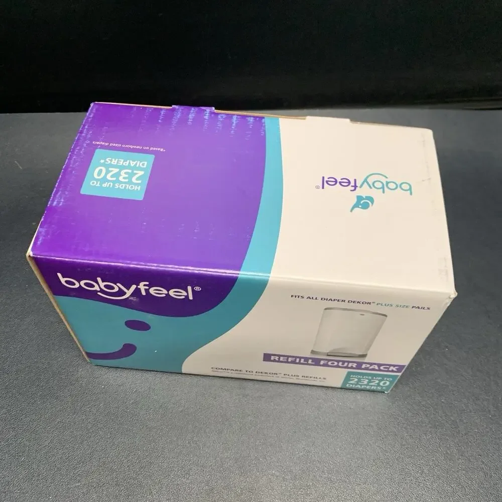 Babyfeel Refill Pack Holds up to 2320 Diapers Fit All Dekor Plus Sz Diaper Pails